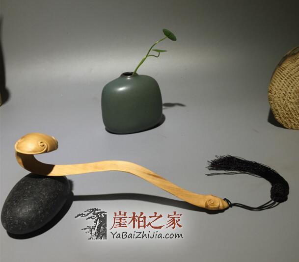 太行崖柏木雕如意 融合文玩雅趣与家居风水的原木艺术