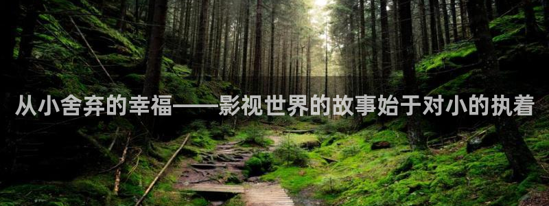 金牌影院app：从小舍弃的幸福——影视世界的故事始于对小的执着